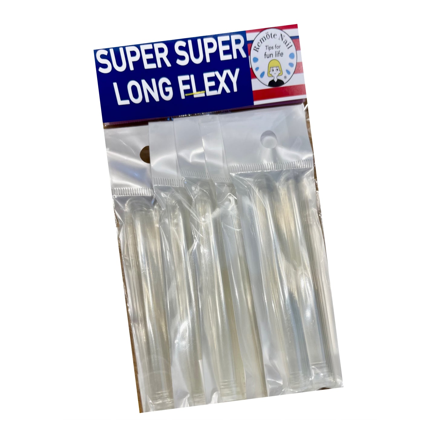 SUPER SUPER LONG Flexyフレキシー形状記憶チップ【XXL ネイルチップ】60枚入